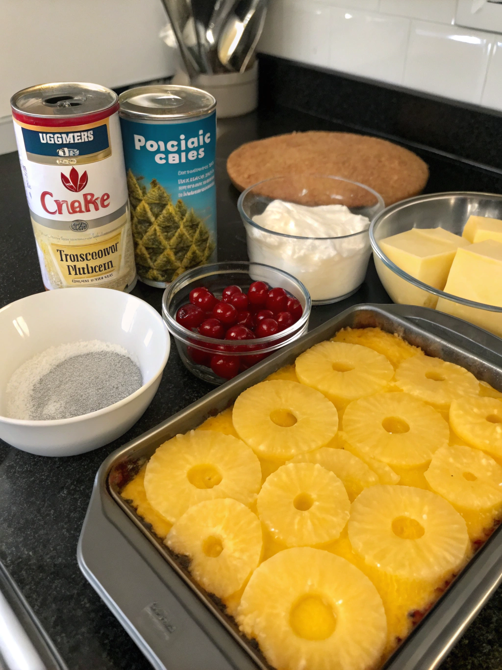 pineapple upside down cake recipe ingredients
